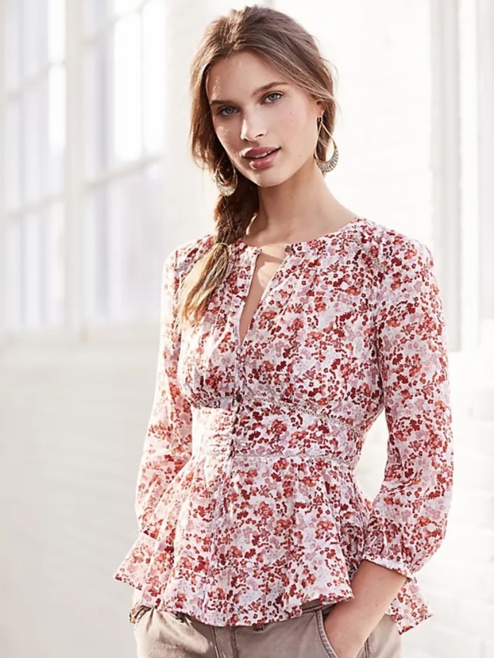 Anthropologie Amelie Blouse 0 XS